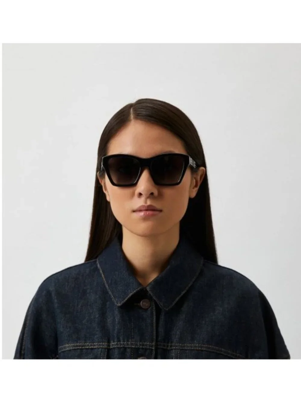 Burberry BE4391 30018G Square Sunglasses - Black/ Grey Gradient